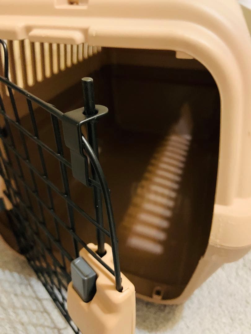 リッチェル キャンピングキャリーシングルドア Mサイズ　ブラウン