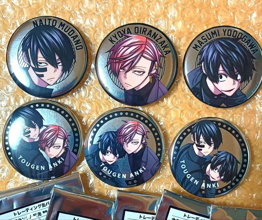 【全6種/激レア品】桃源暗鬼　ファボテリア　メタル缶バッジ