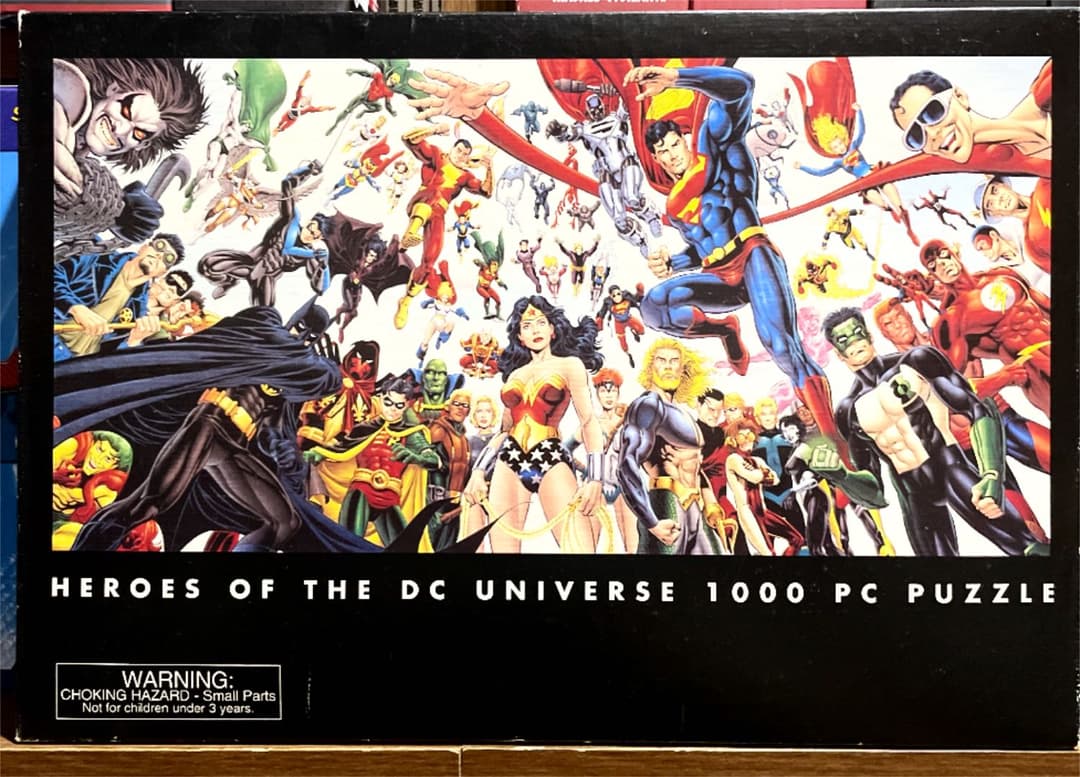 ジグゾーパズル　1000ピース　アメコミ　DCヒーロー　スーパーマン　バットマン