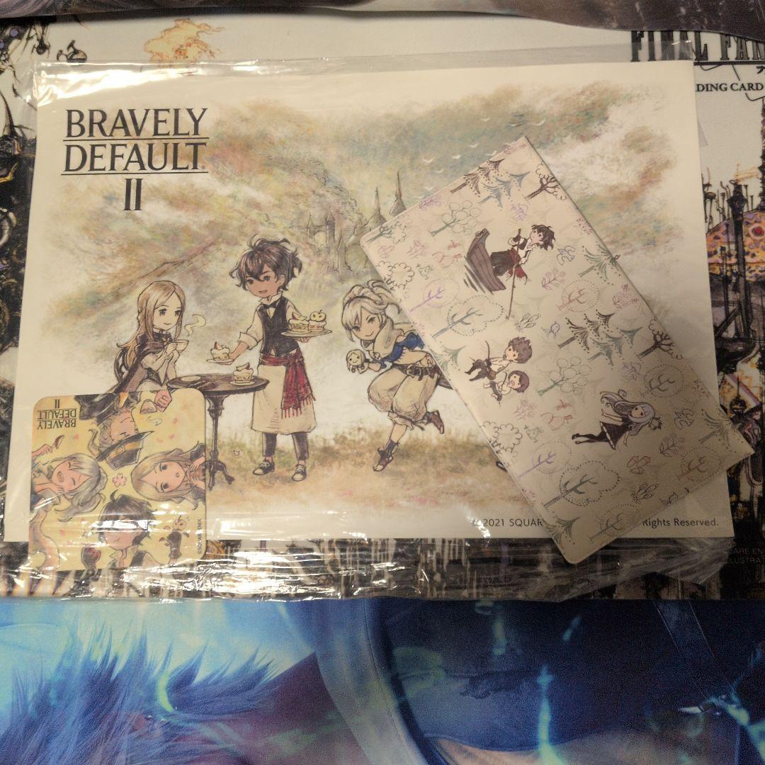 ブレイブリーデフォルトII限定特典コースター&ランチョンマット＆特製マスクケース