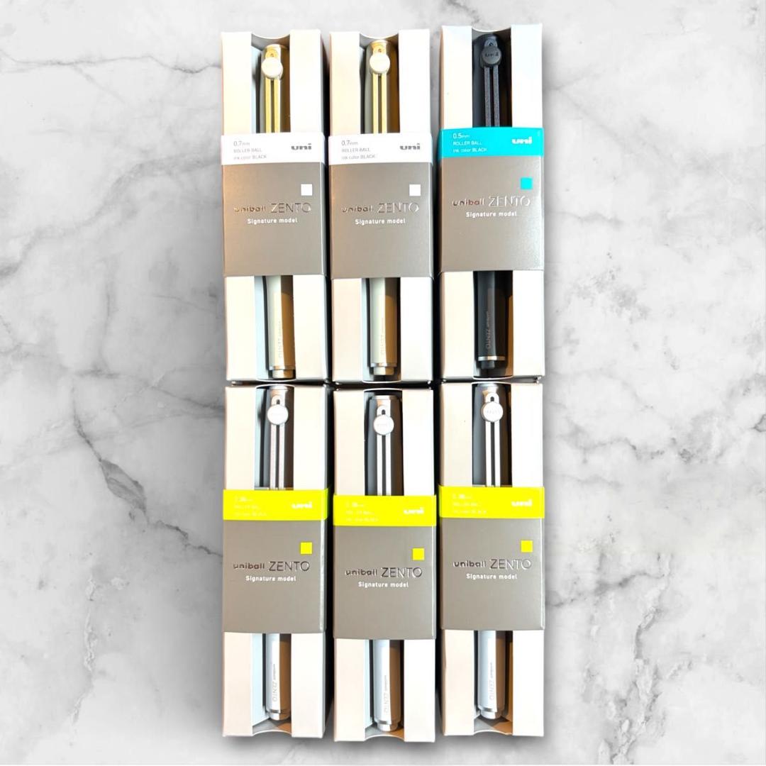 【新品未開封】ユニボール ゼント シグニチャーモデル　　３種6本セット