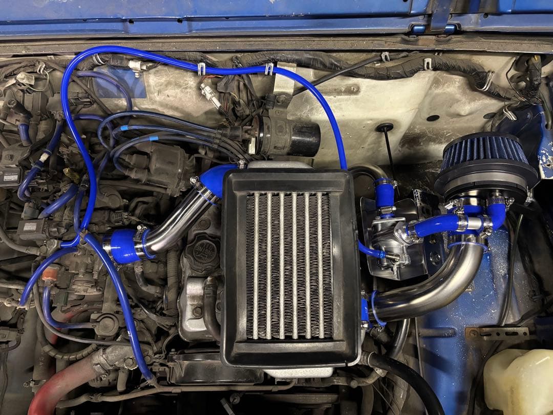 【kenkouappa/ジムニーJA11BLITZサクションインテークシステム】