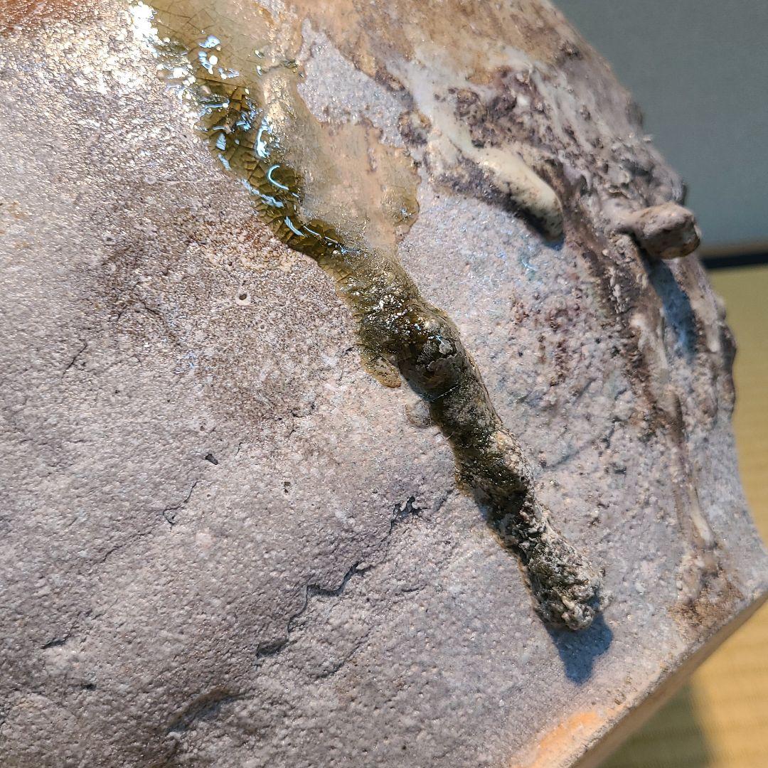 信楽焼 澤 克典作 信楽壷 高さ1尺1.5寸（約35cm） 共箱 本物保証