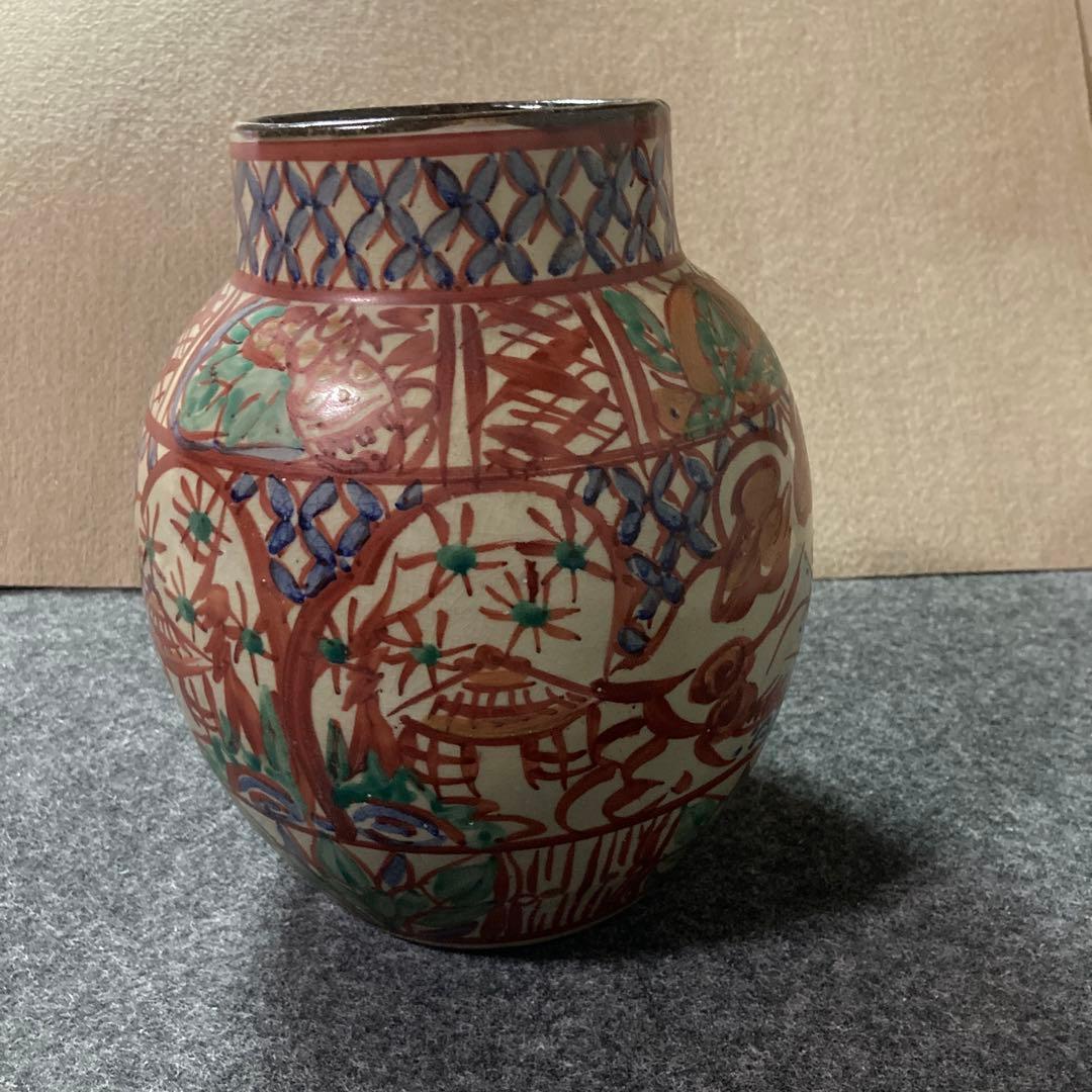 壺屋焼 琉球赤絵龍文壺 価格変更