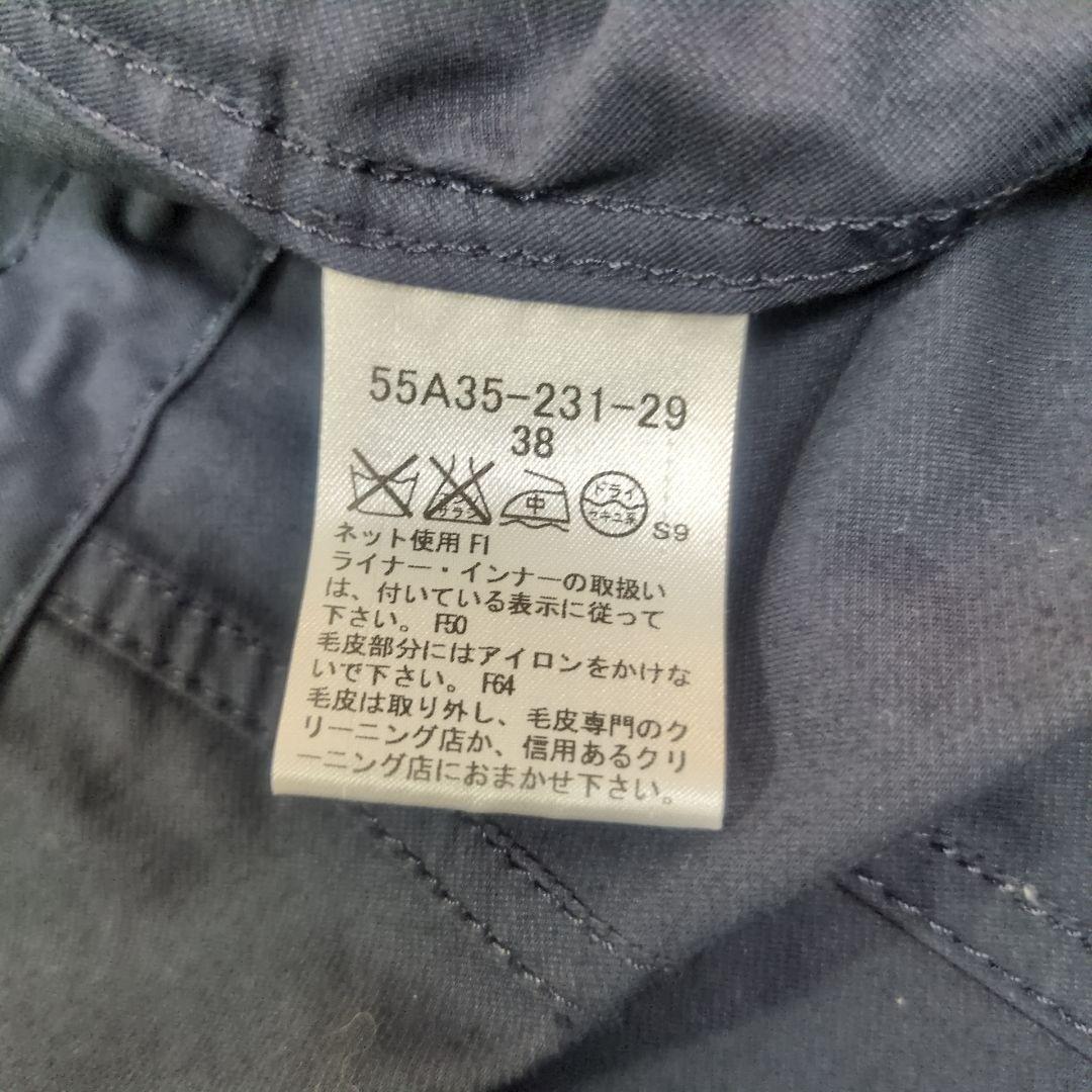 ブルーレーベルクレストブリッジ 5wayモッズコート ボアブルゾンライナー