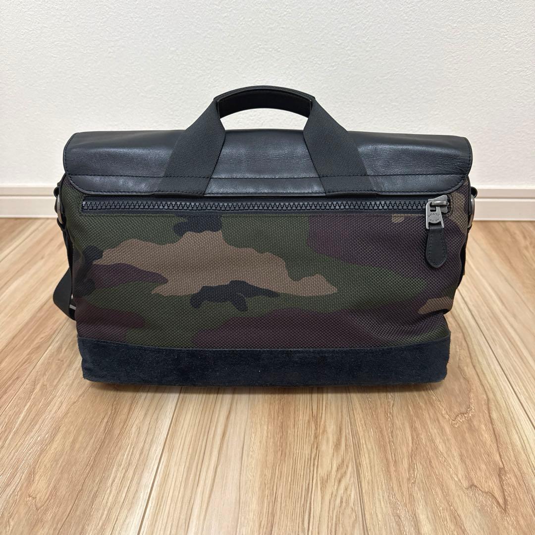 美品 コーチ COACH テレイン バイクバッグ ショルダーバッグ 迷彩柄