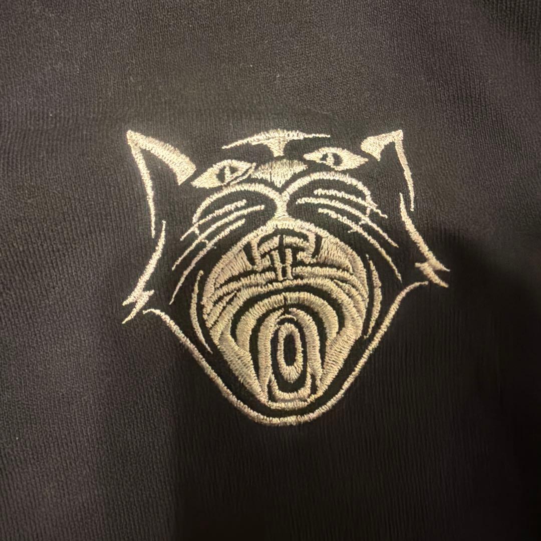 唾奇 Camellia Hito 猫刺繍 ブラック スウェット L