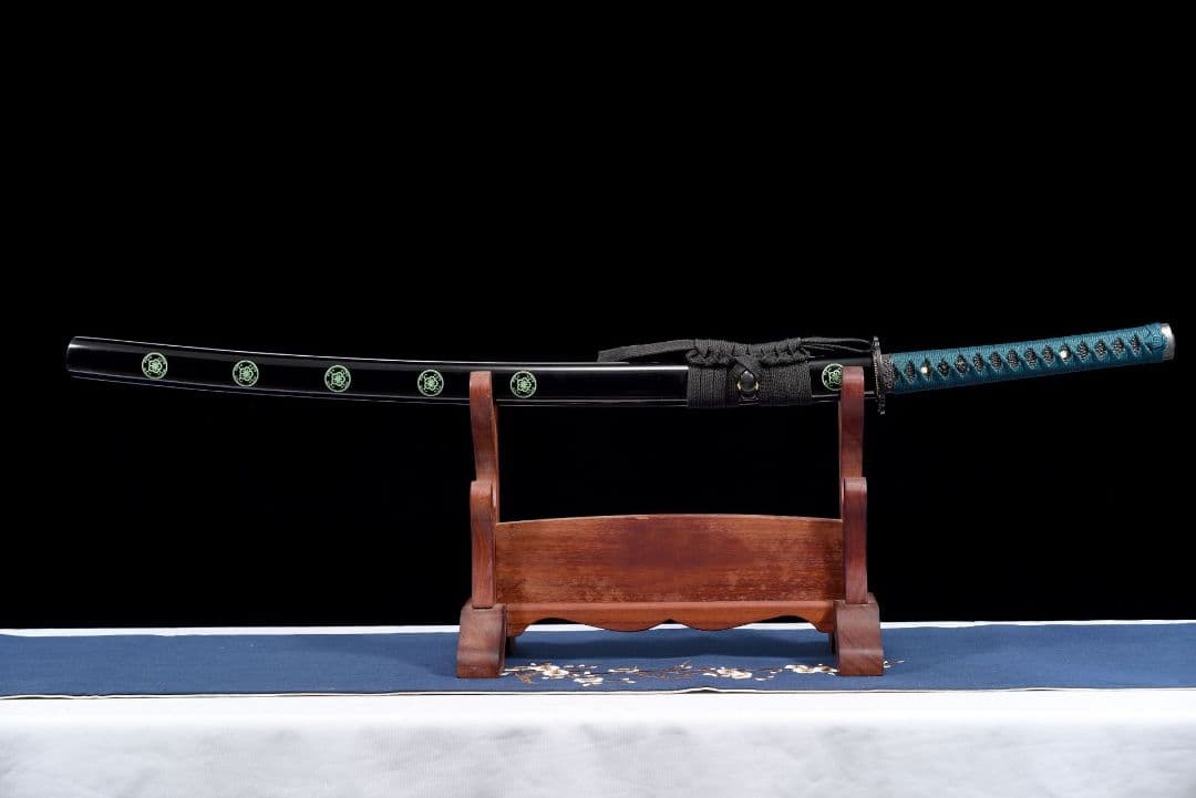 4215-武具 刀装具 日本刀　模造刀 居合刀 武士道 武蔵 鑑賞用 手鍛造打