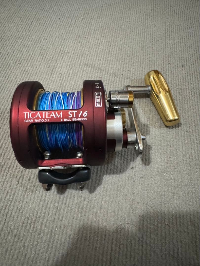 ticateam ST-16 リール レッド箱付き