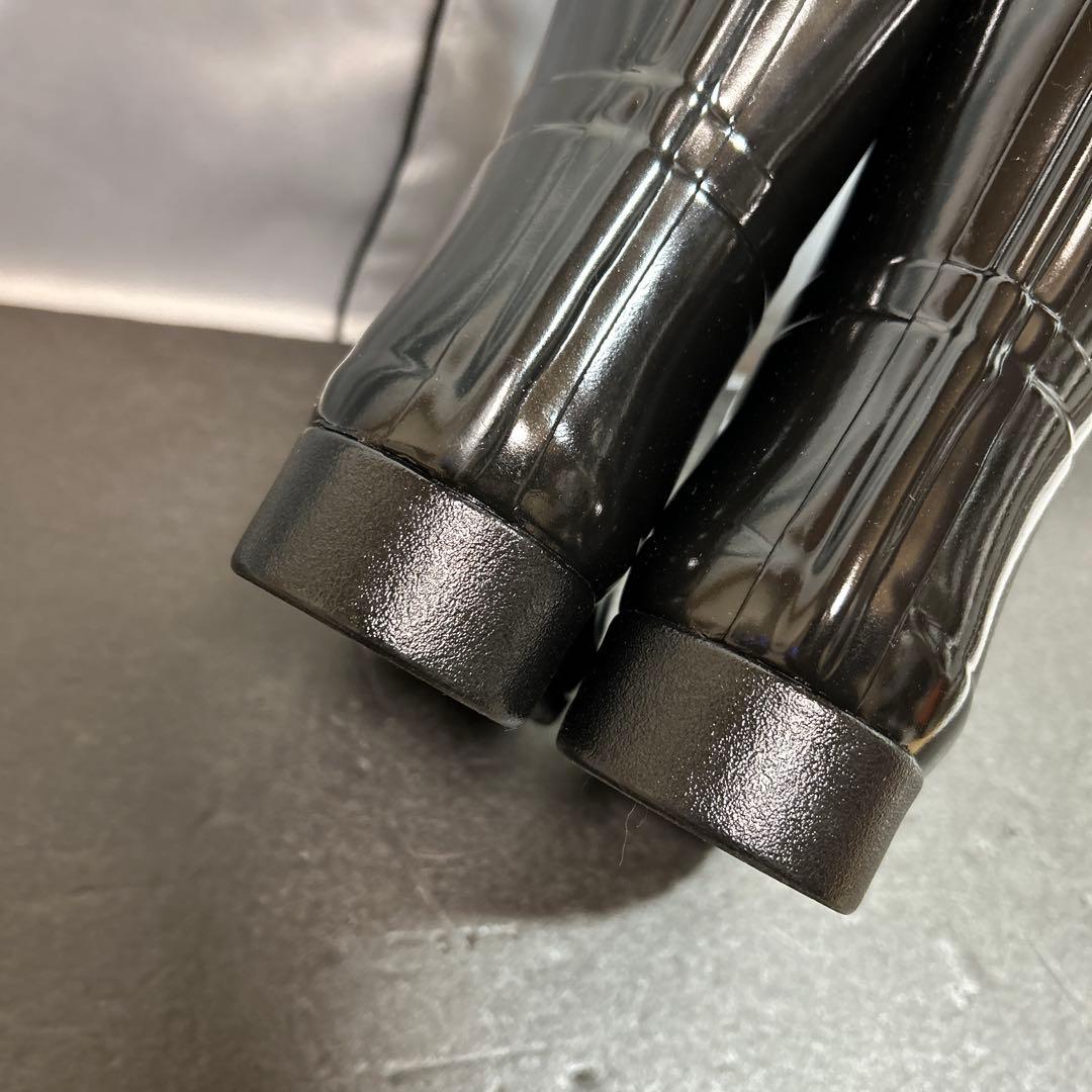 美品 HUNTER ハンター レオパード レインブーツ ショートブーツ UK3