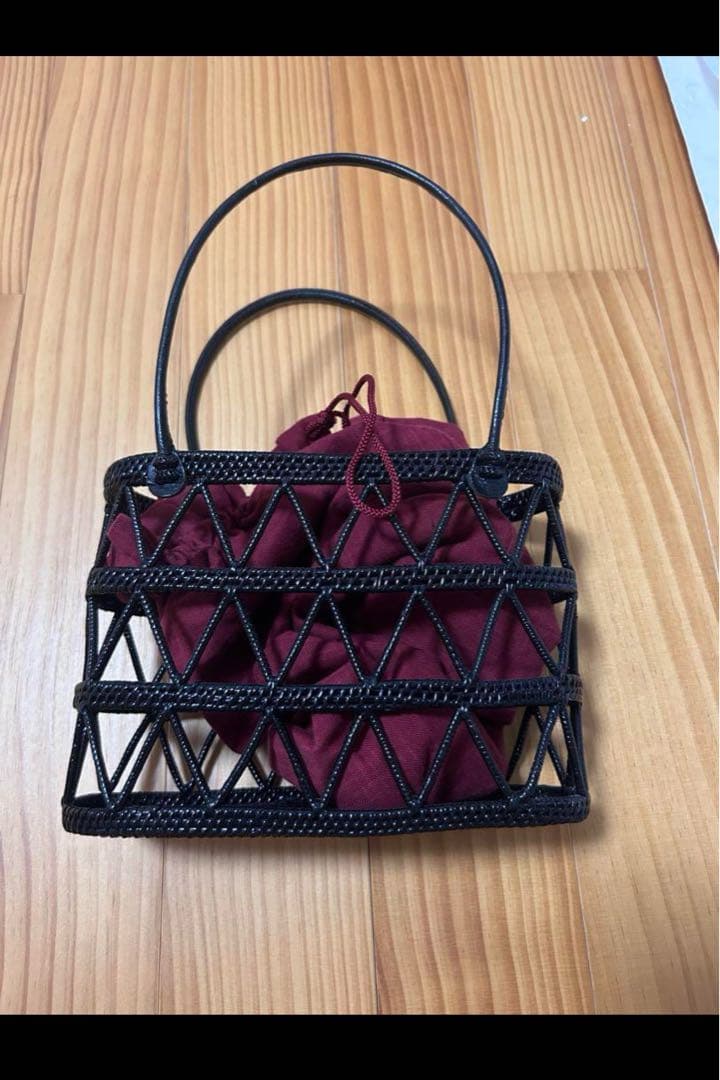 黒地花柄浴衣 大丸梅田