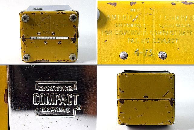 70’s ビンテージ ナプキン入 検 看板 マック IN-OUT バーガーキング