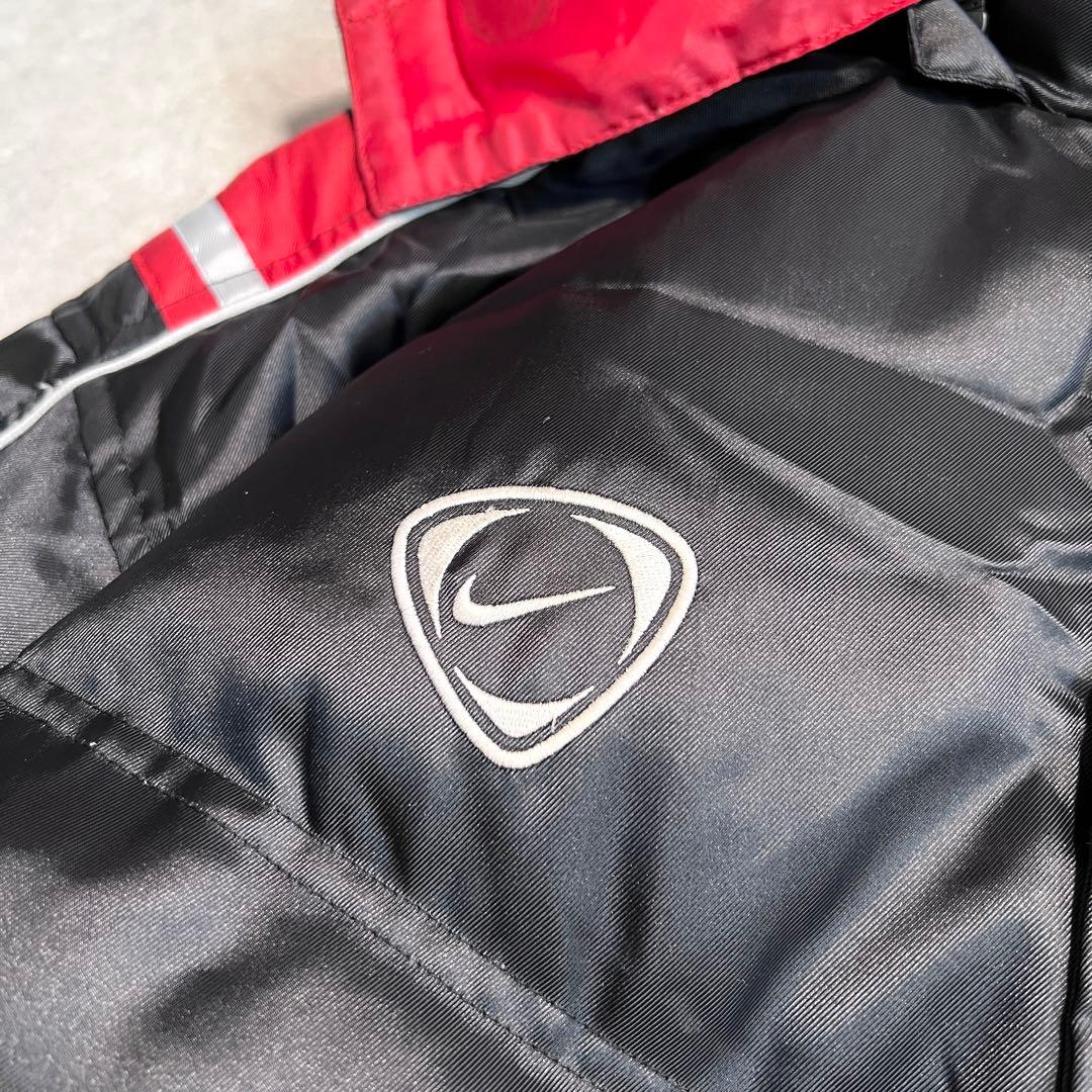 NIKEナイキ ベンチコート ダウンコート サッカー ロング丈 ブラック XL