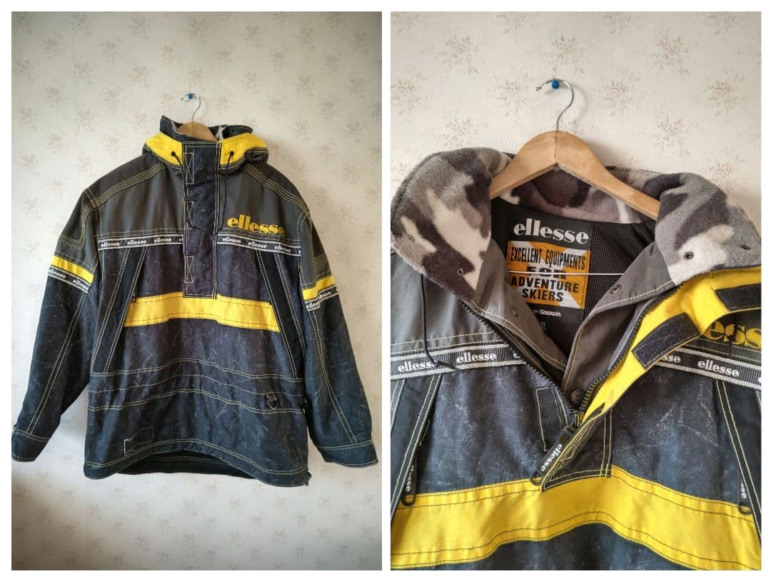 ☆エレッセ ヴィンテージ スキー スノーボードウェア 上下セット L☆