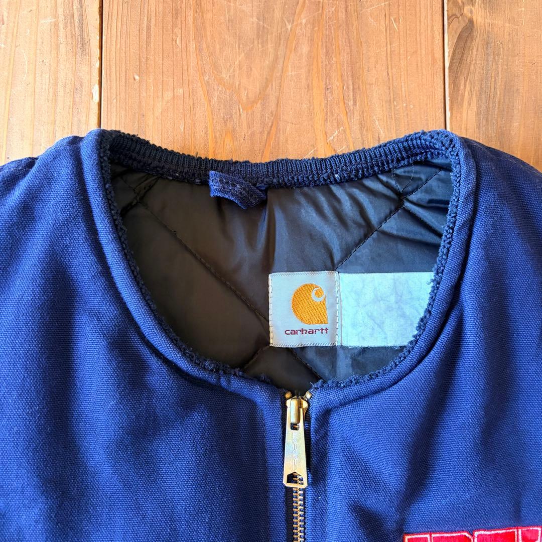 Carhartt カーハート ダックベスト 腰ゴム USA ネイビー