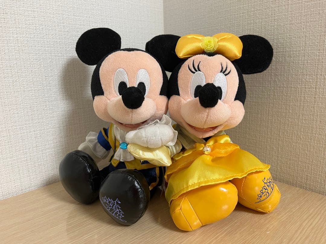 【新品未使用】美女と野獣　ミッキー＆ミニー ペアぬいぐるみ　ランド31周年