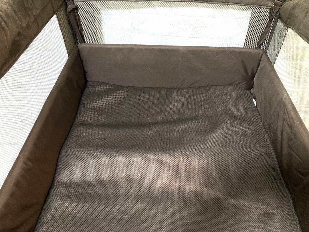 【送料込 美品】Aprica ココネルエアープラス ベビーベッド ブラウン