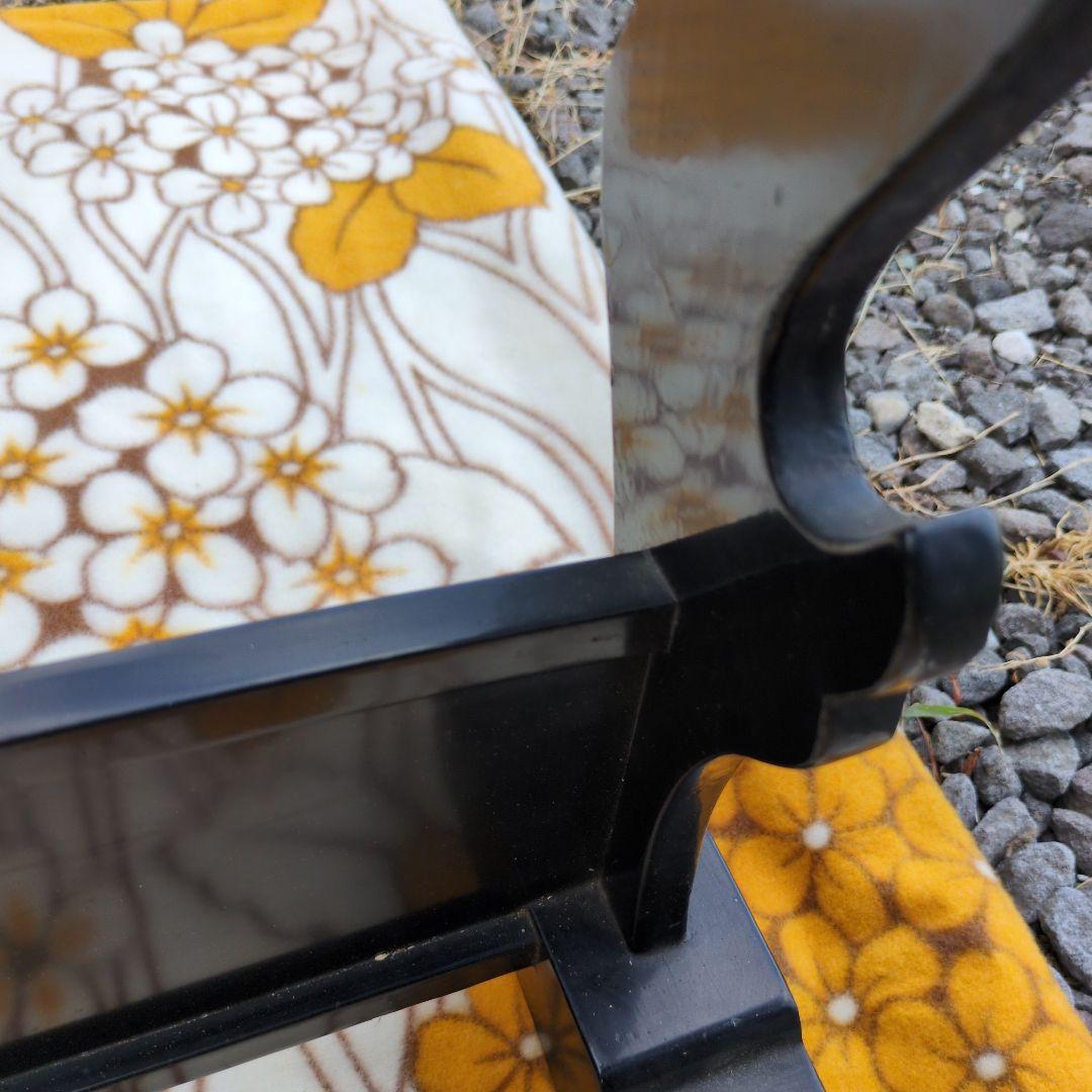 刀掛 螺鈿 葵の御紋 家紋 木製 金 漆 日本刀 太刀 武道具 模造刀