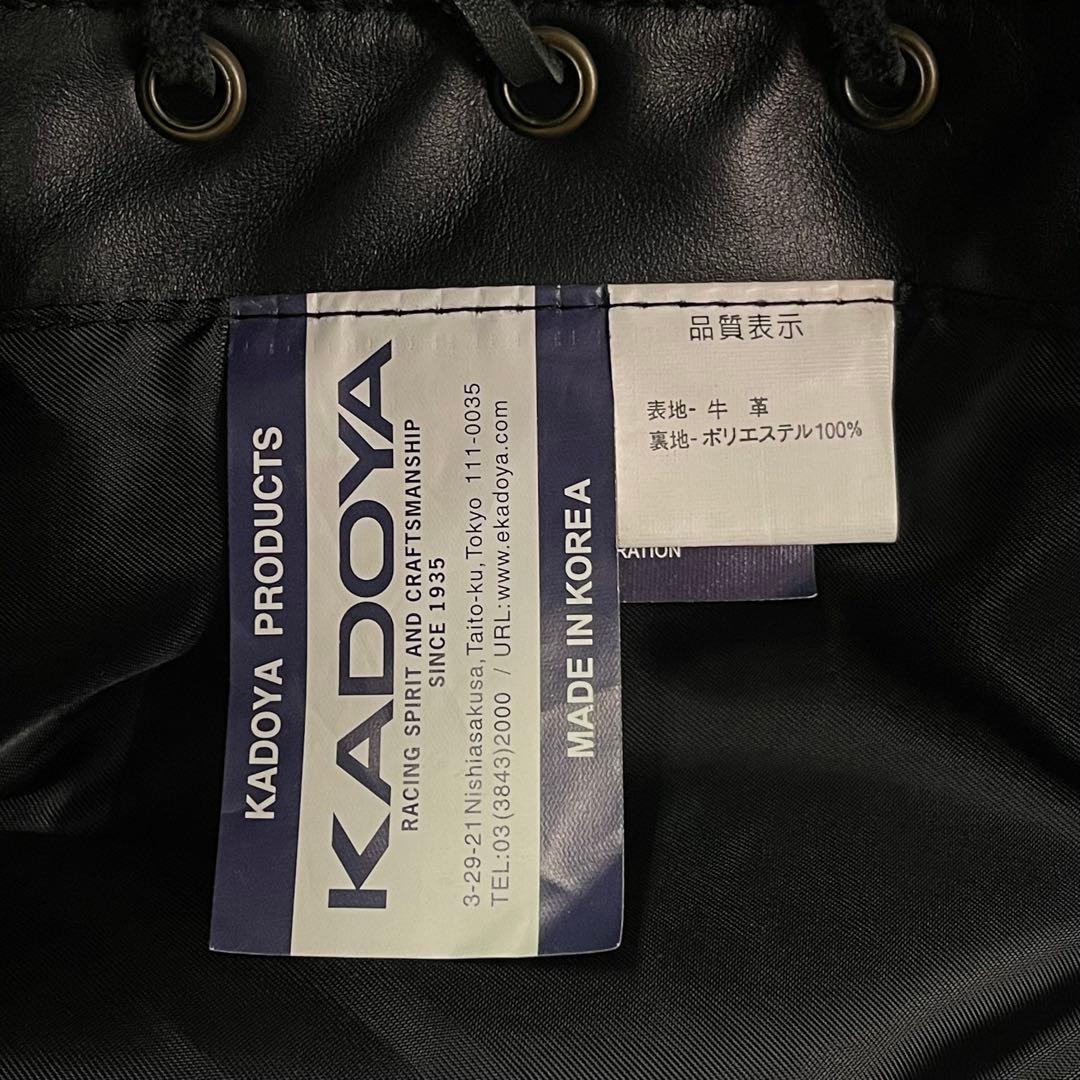 KADOYA カドヤ レザーベスト ブラック S