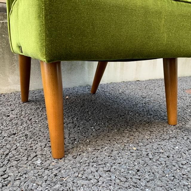 カリモク60 カフェチェア モケットグリーン