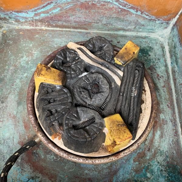 桑製置炉電熱器付き [B33497]