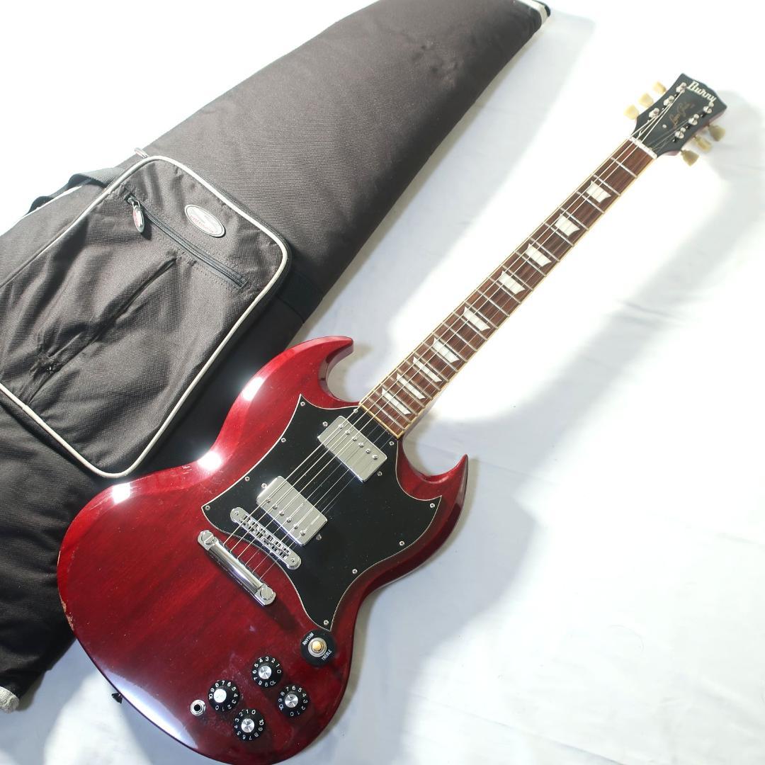 Burny Super Grade SGタイプ エレキギター ケース付