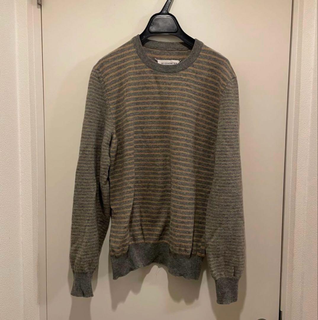 2007AW メゾンマルタンマルジェラ 本人期 ボーダーニットセーター Lサイズ