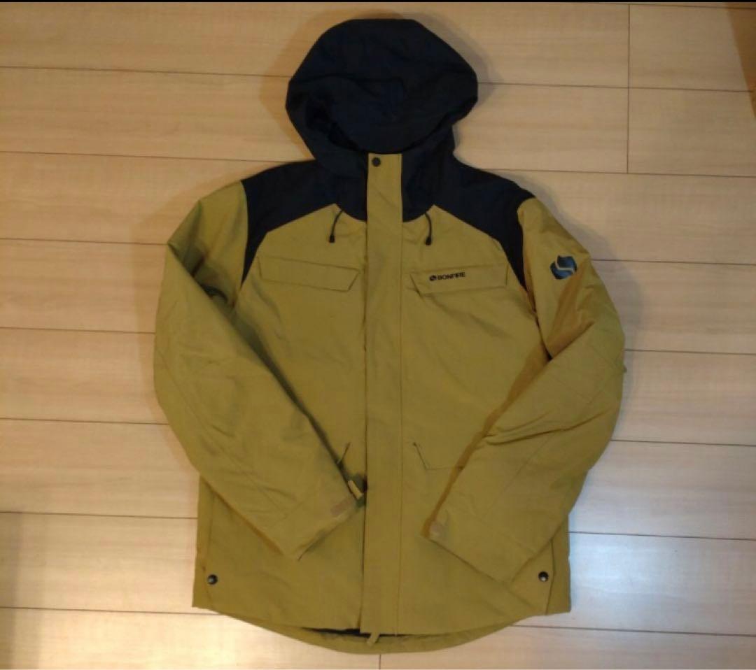 BONFIRE スノーボードジャケット イエロー/ブラック　中古美品