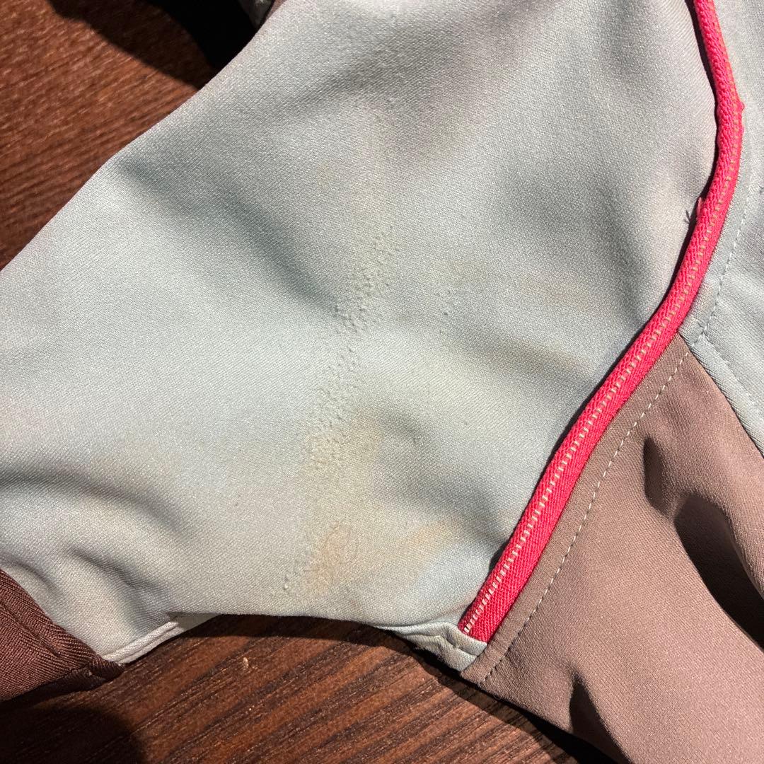 アルファアイコン　Mサイズレインコート 水色/グレー