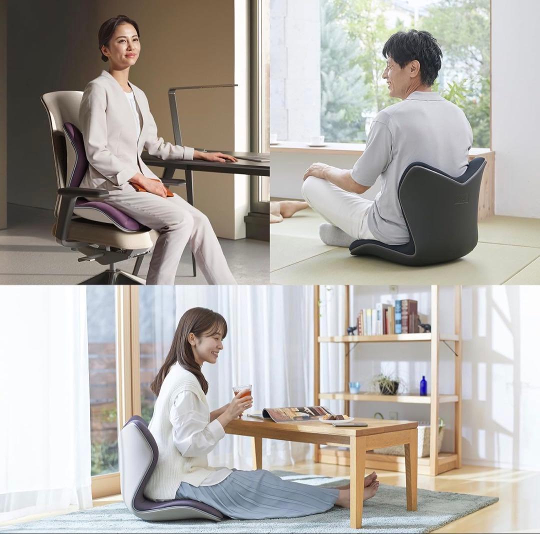 ★ スタイル プレミアム シリーズ★人間工学クッション ブラック