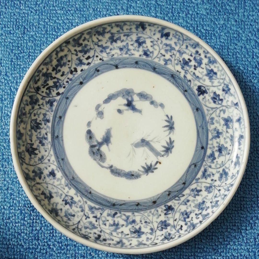 古伊万里萩唐草八寸皿