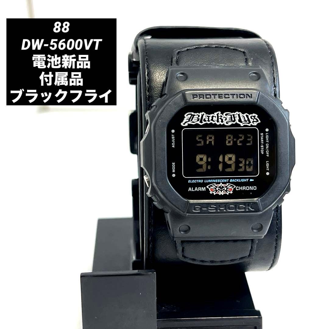 88 G-SHOCK DW-5600VT ブラックフライ付属品 電池新品