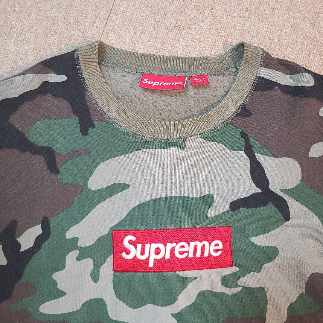 u*f様 Supreme ボックスロゴ トレーナー 迷彩柄 Sサイズ
