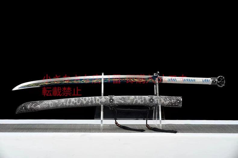 雷電刺繍春刀 古兵器 武具 刀装具 日本刀 模造刀 居合刀