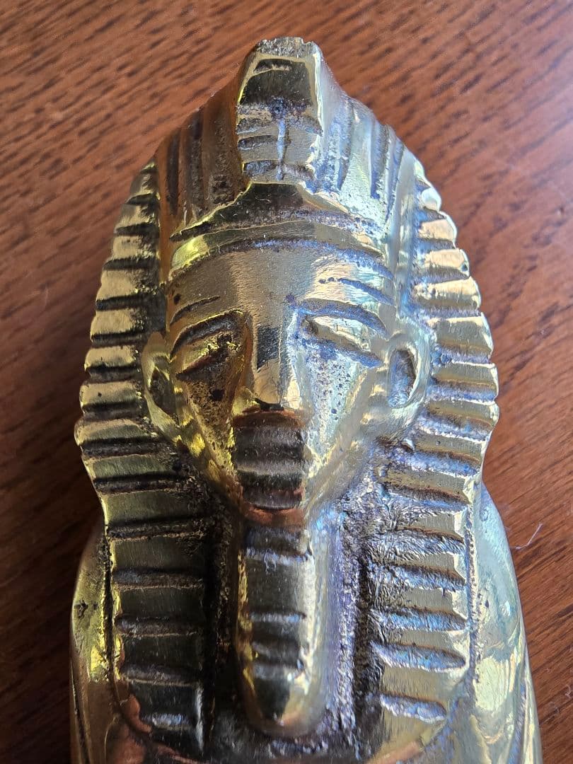 エジプト土産　ファラオの呪い 　ツタンカーメン　真鍮　ピラミッド　棺