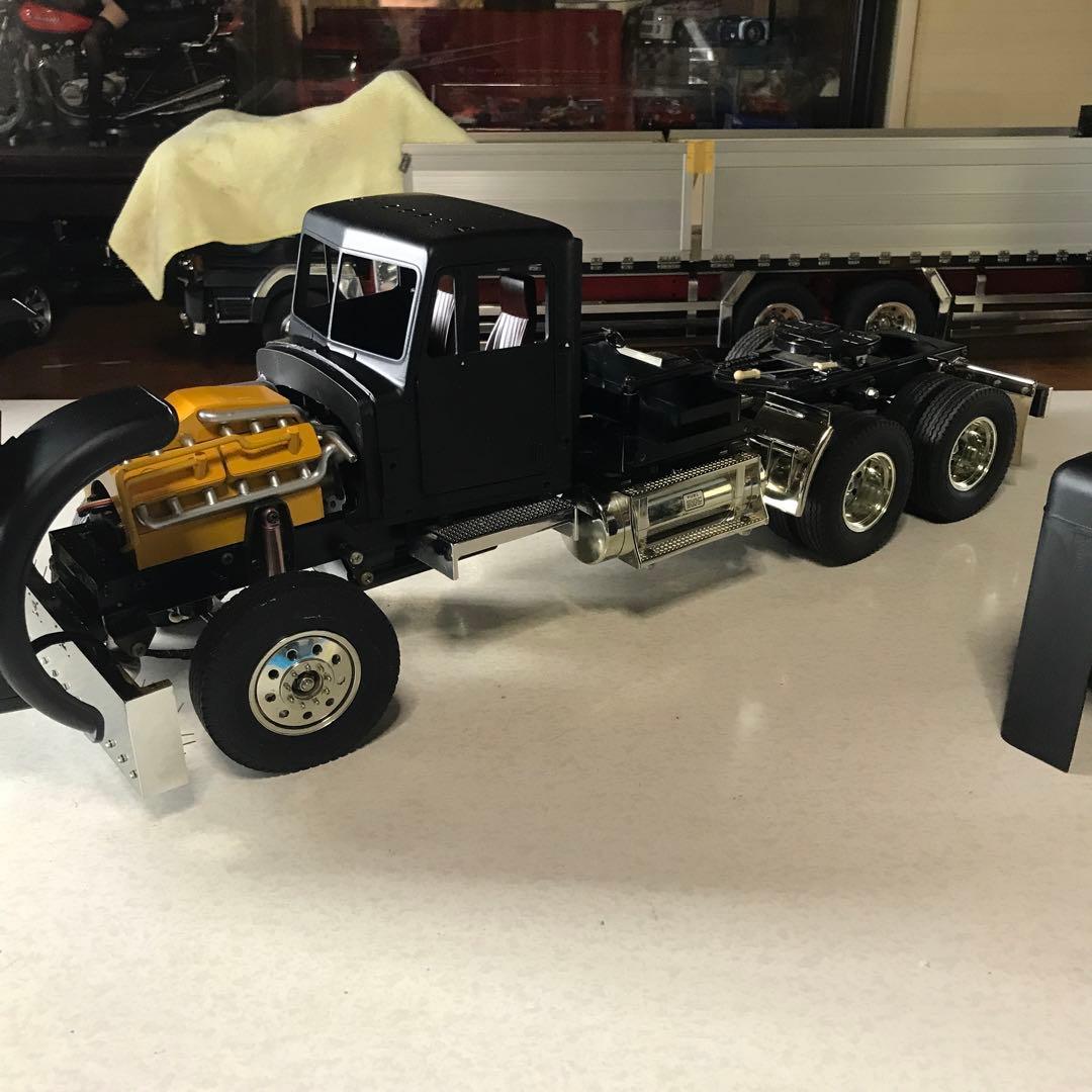 タミヤ1/14キングハウラー加工中