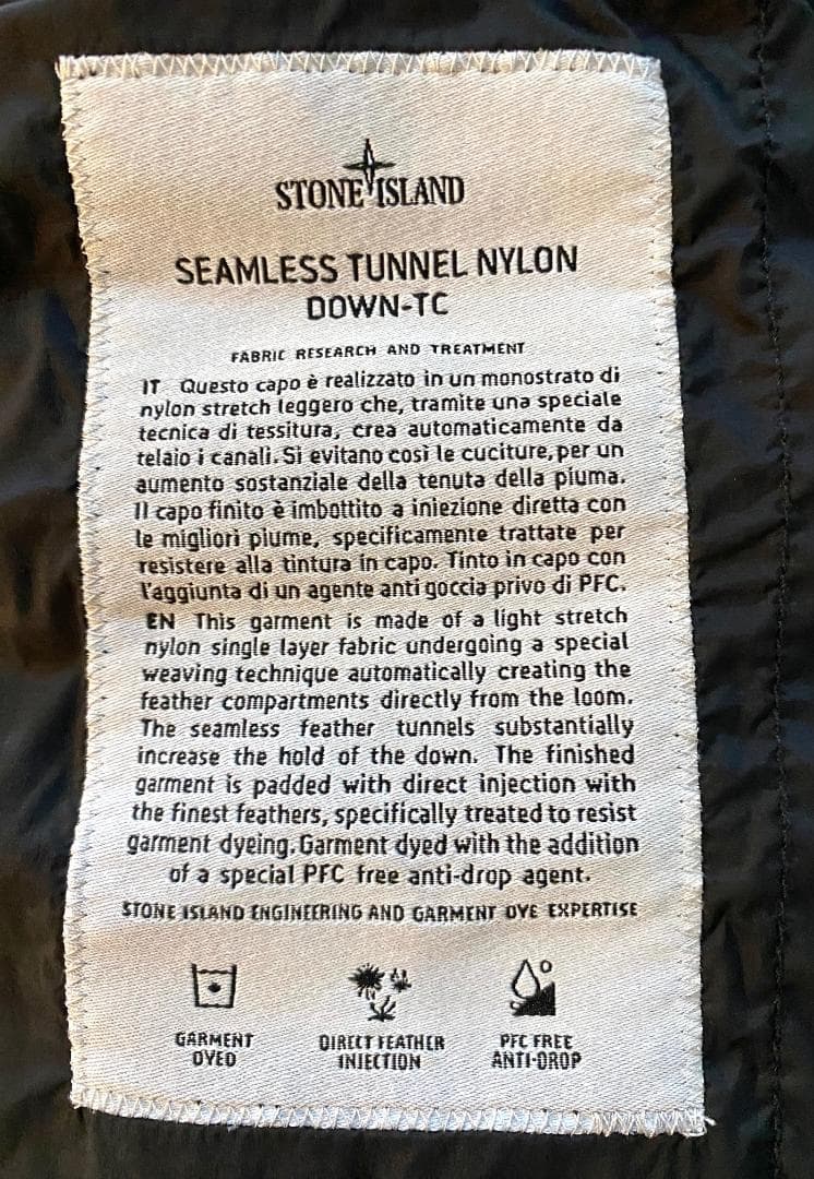 26SS【新品】STONE  ワッペンパッチ ダウンジャケット M