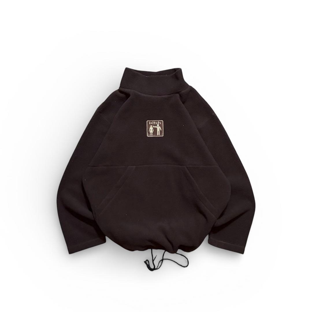 スケートボード 90s bitch skateboards mock neck fleece L
