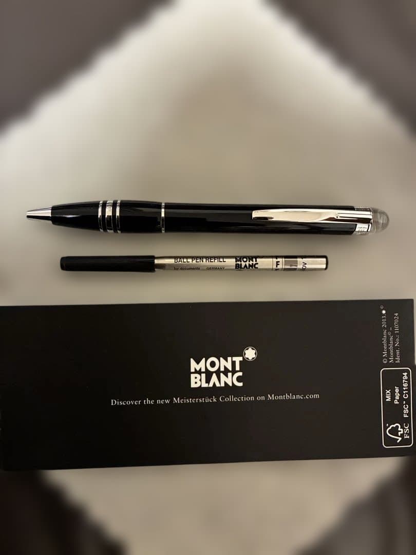 ◾️モンブラン◾️スターウォーカーボールペン◾️ミッドナイトナイトブラック◾️新品インク