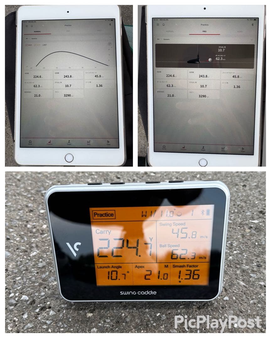 弾道測定器　SC300 iPad mini4付き　付属品有り　スイングキャディ