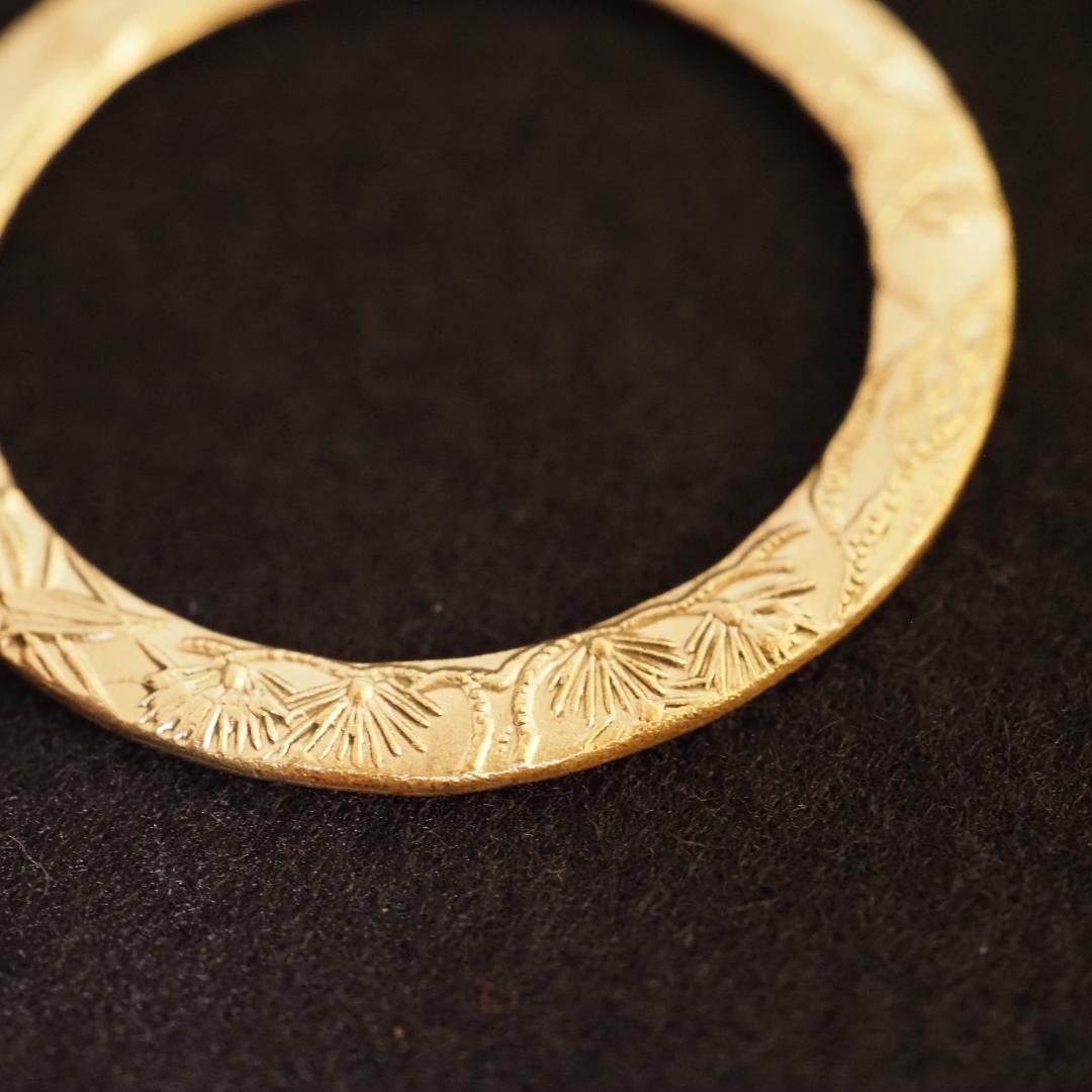 骨董品　アンティーク品　蚊帳吊輪　松竹梅金工　古物　時代物　コレクション　　17