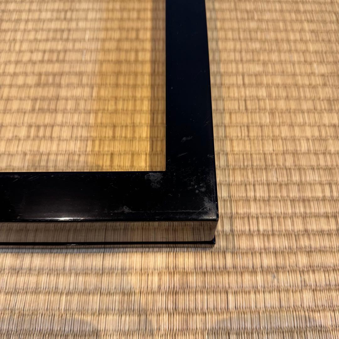 蒔絵師 細川司光 作 遠山蒔絵 炉縁 共箱 木製漆器 茶道具