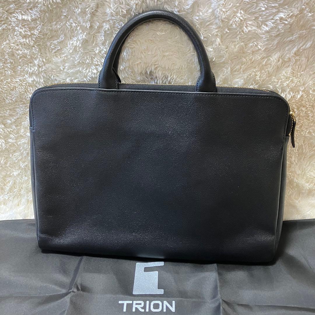 【美品】TRION ブリーフケース ビジネスバッグ　東急ハンズ限定品　ブラック