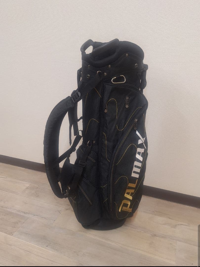 PALMAX キャディバッグ 黒×金パルマックス