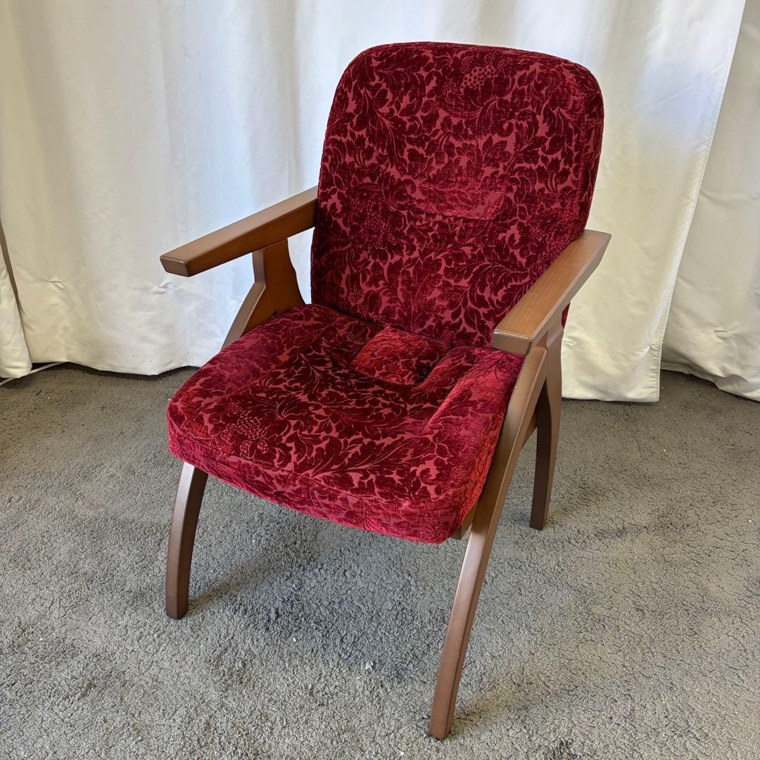 21⭕️展示品　ポスチャーサポートチェア　PSC-IV　赤　腰痛対策　設置無料