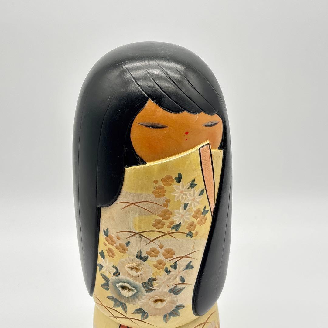 野沢薫 創作 こけし 夢小袖 内閣総理大臣賞受賞作家 Kokeshi Doll