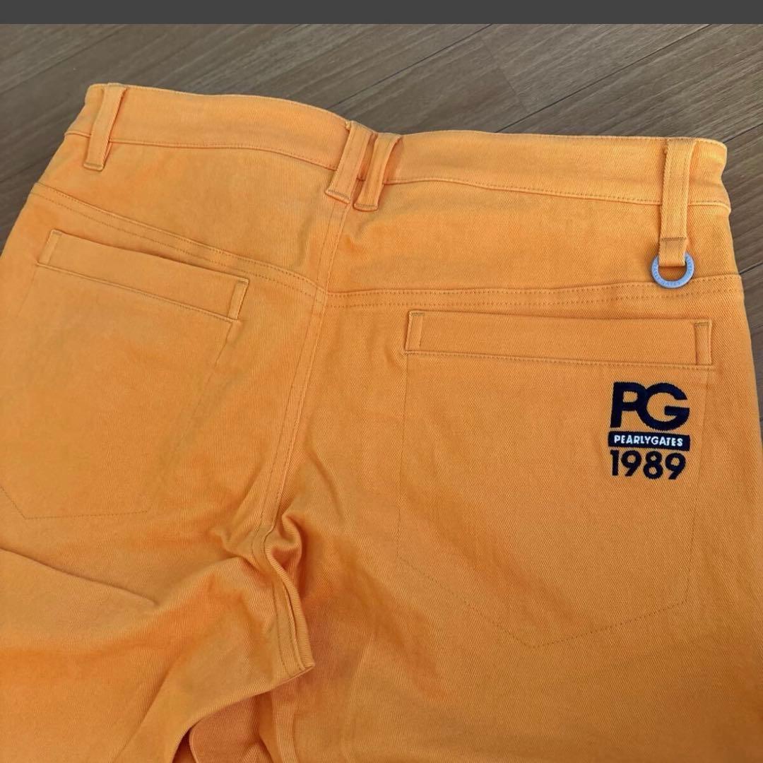 パーリーゲイツ　 コットンストレッチ ツイル　表ピーチ　パンツ ★5