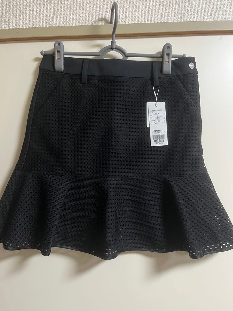 黒 フレアスカート レディース ゴルフウェア