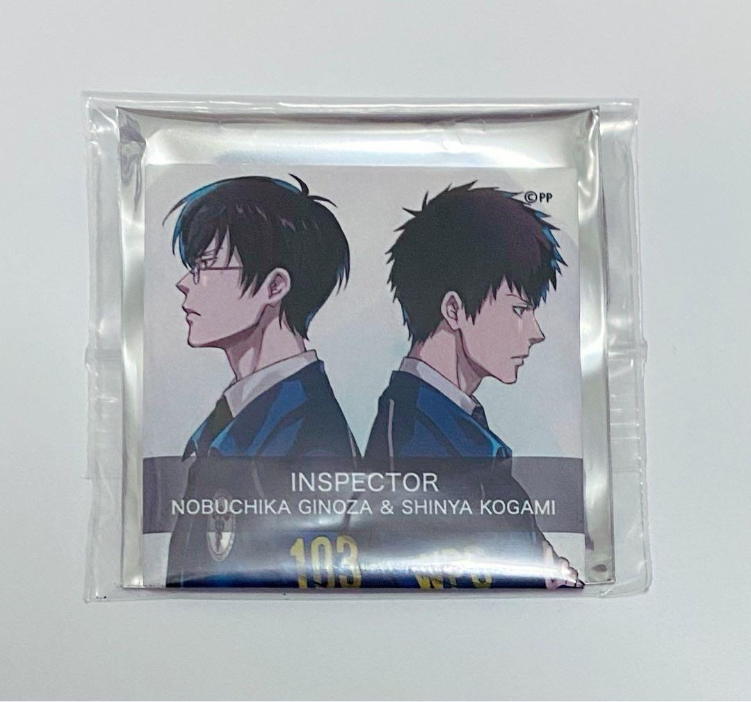 狡噛慎也　宜野座伸元　PSYCHO-PASS スクエア缶バッジ