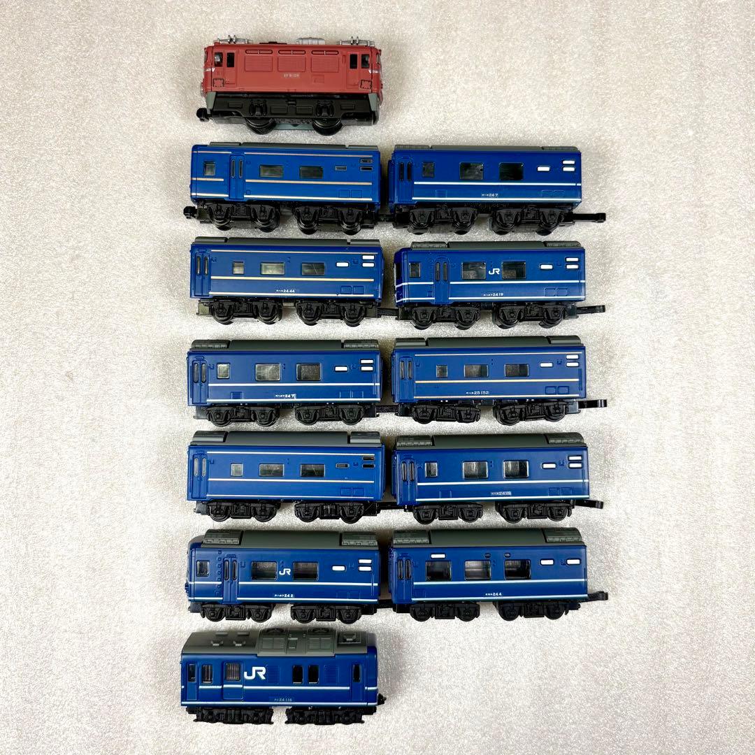 Bトレイン Bトレ EF81＋24系日本海 9002レ ラストラン フル編成